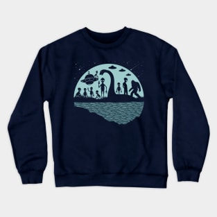 Bigfoot Loch Ness Monster Aliens Crewneck Sweatshirt